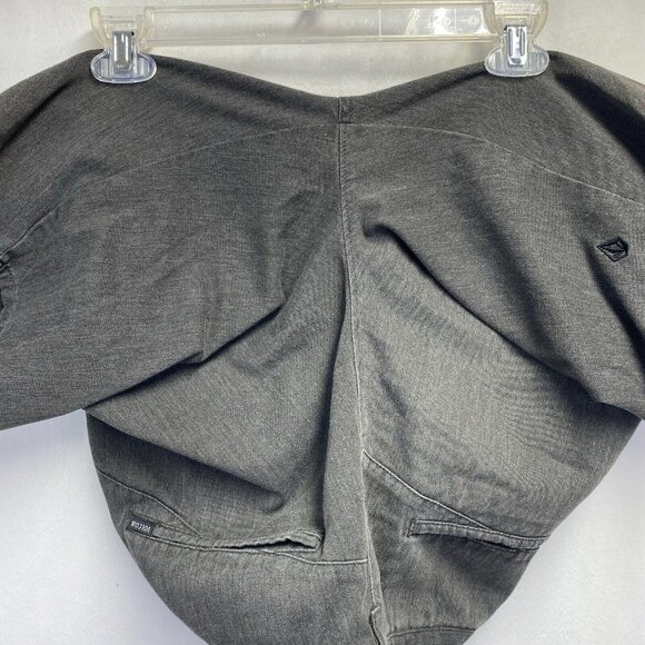 Volcom Corpo Class Casual Chino Shorts Men Size 30 Charcoal Slash Pockets Used - Picture 7 of 16